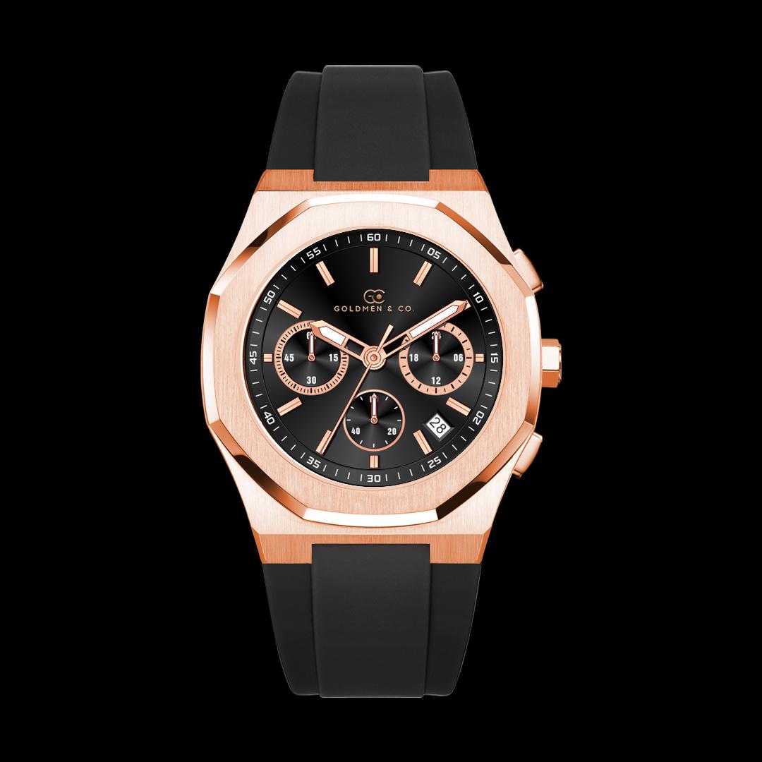 Goldmen & Co. Men’s 41mm Quartz Watch – Modern Elegance