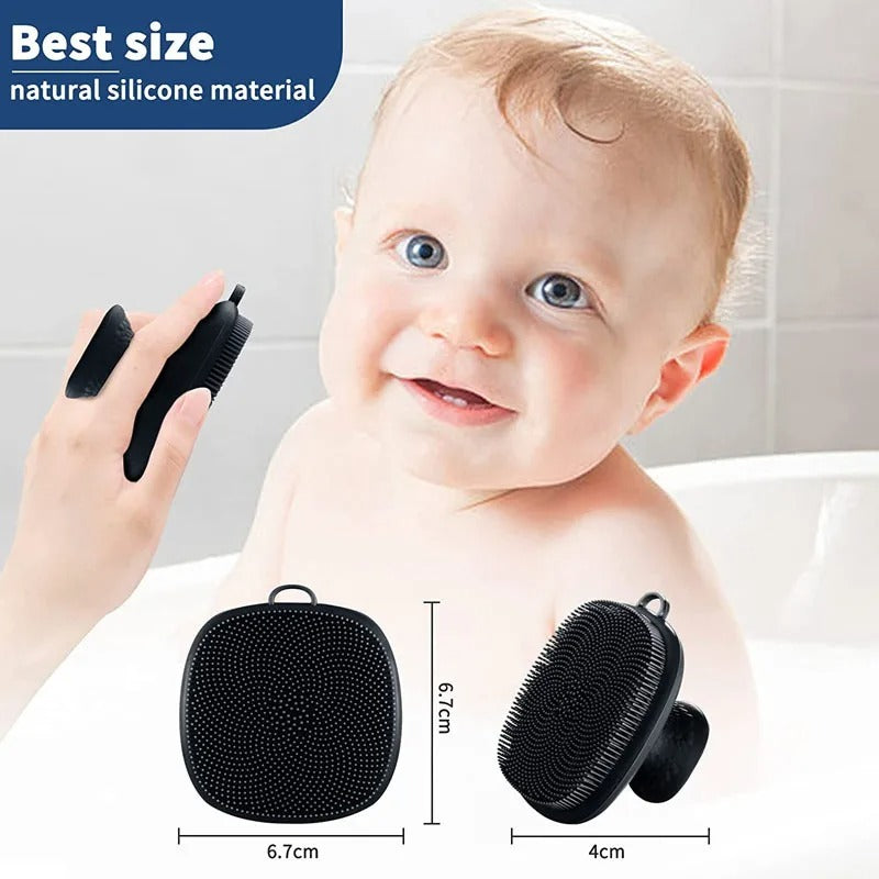 Handheld Face Decontamination Brush Silicone Face Cleansing Brush